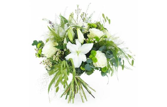 Devant -L’Agitateur Floral Boutique bouquet blanc champetre livourne 4