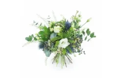 Bouquet Champêtre Flou Blanc & Bleu "Corte"