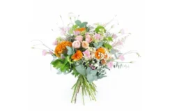 Bouquet Champêtre Rose & Orange "Dublin"