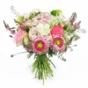 Bouquet De Fleurs En Camaïeux De Rose "Parme"