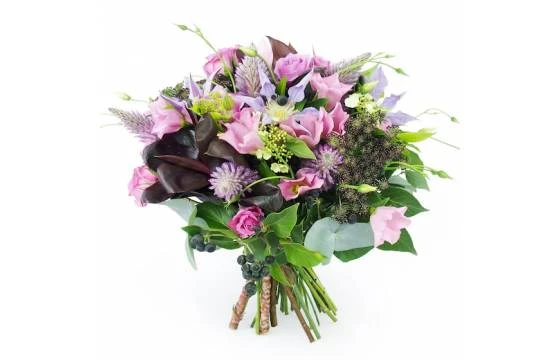 Bouquet De Fleurs Mauve & Rose "Lille" 1 Bouquet De Fleurs Mauve & Rose "Lille"