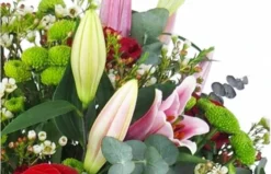 Bouquet De Rose Rouge & Lys Rose "Liège" -L’Agitateur Floral Boutique bouquet de rose rouge lys rose liege 2