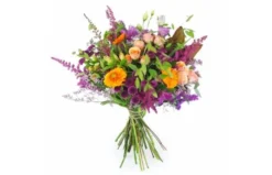 Bouquet Long Orange & Violet "Valence"