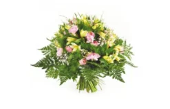 Bouquet Rond De Roses Vaporeux