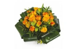 Bouquet Rond Orange Mandarine