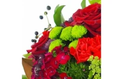 Bouquet Rond Rouge "Riga" -L’Agitateur Floral Boutique bouquet rond rouge riga 2