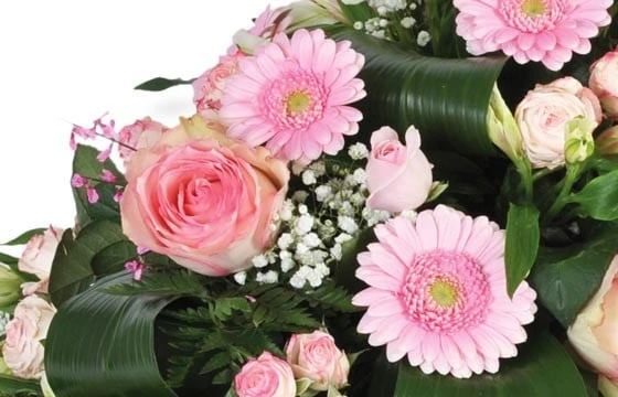 Composition De Deuil Rose Repos Eternel 2 Composition De Deuil Rose Repos Eternel – Image 2