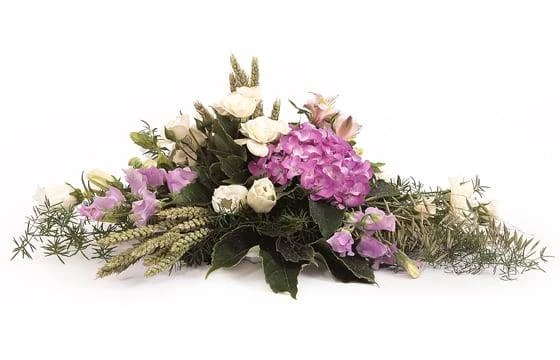 Raquette De Deuil Parme & Blanche Affection 1 Raquette De Deuil Parme & Blanche Affection